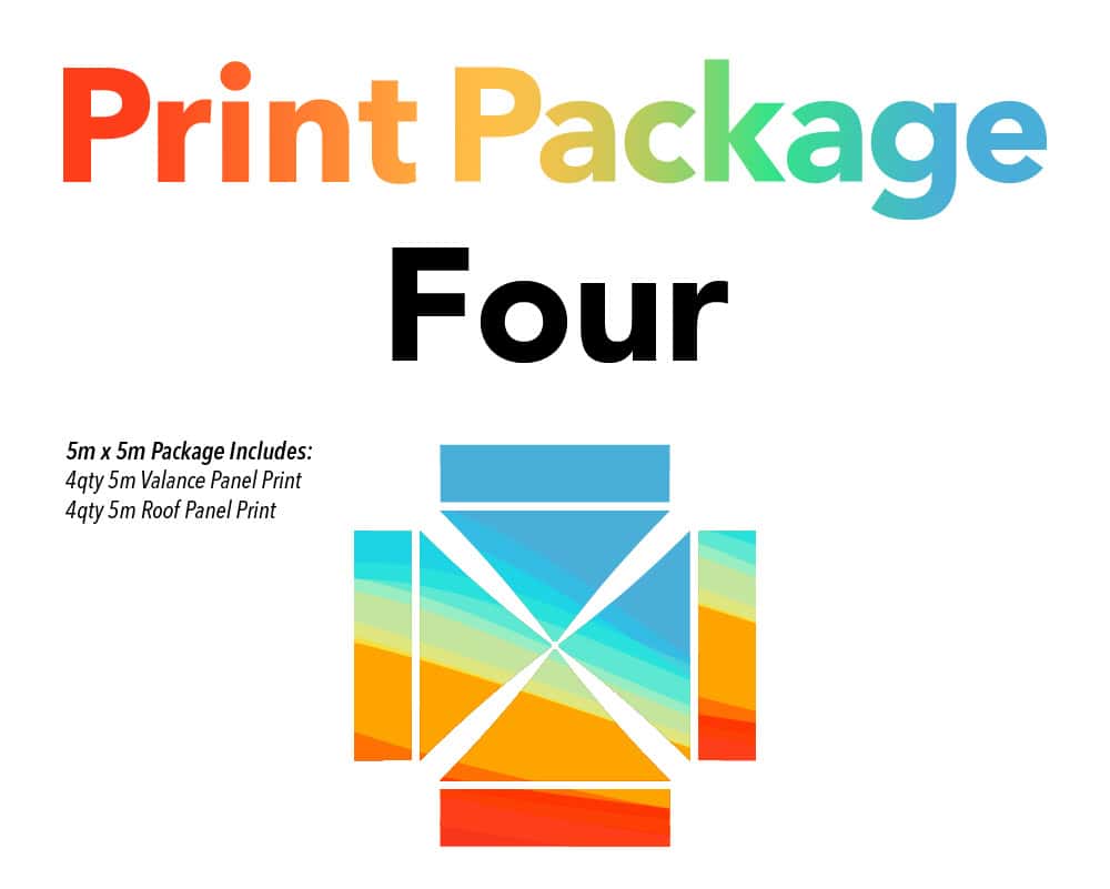 5×5 printed gazebo package 1