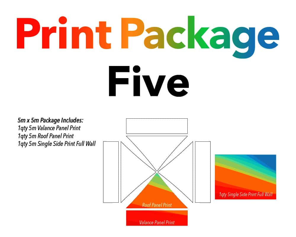 5×5 printed gazebo package 1