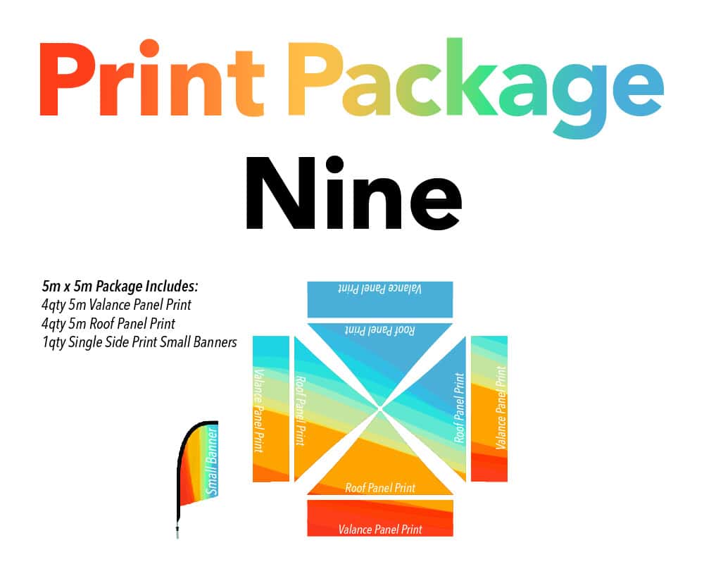 5×5 printed gazebo package 1