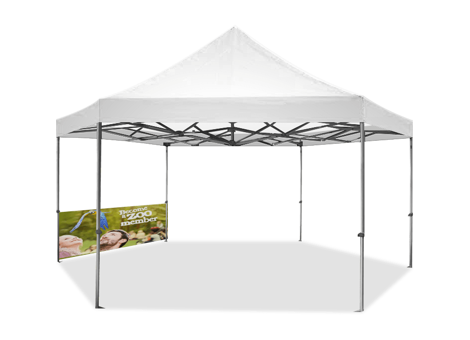 5x5m hex half wall print