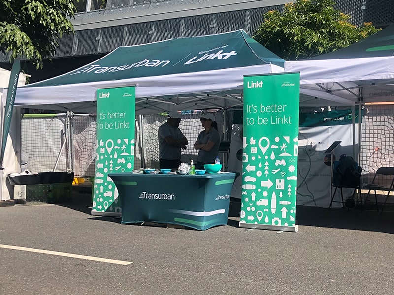 pull up banner media wall gallery 1